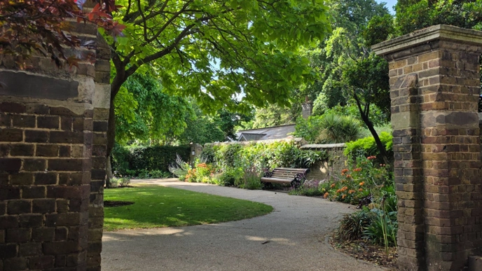 Entrance to park